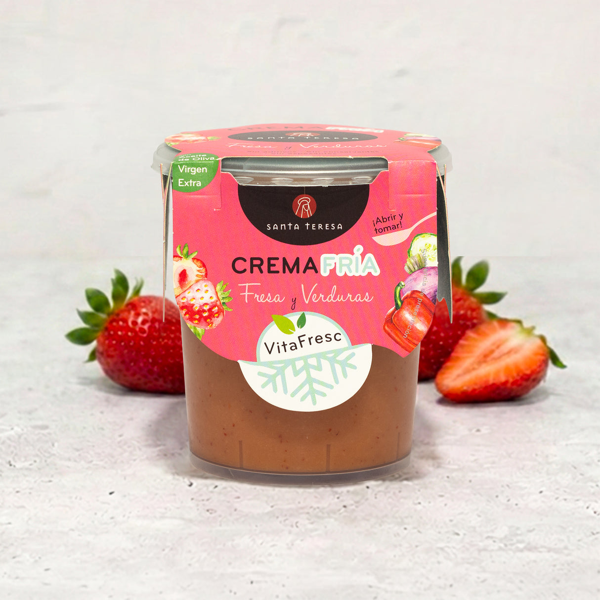 Pack 3 Cremas Frías de Fresa y Verduras, 1.200g