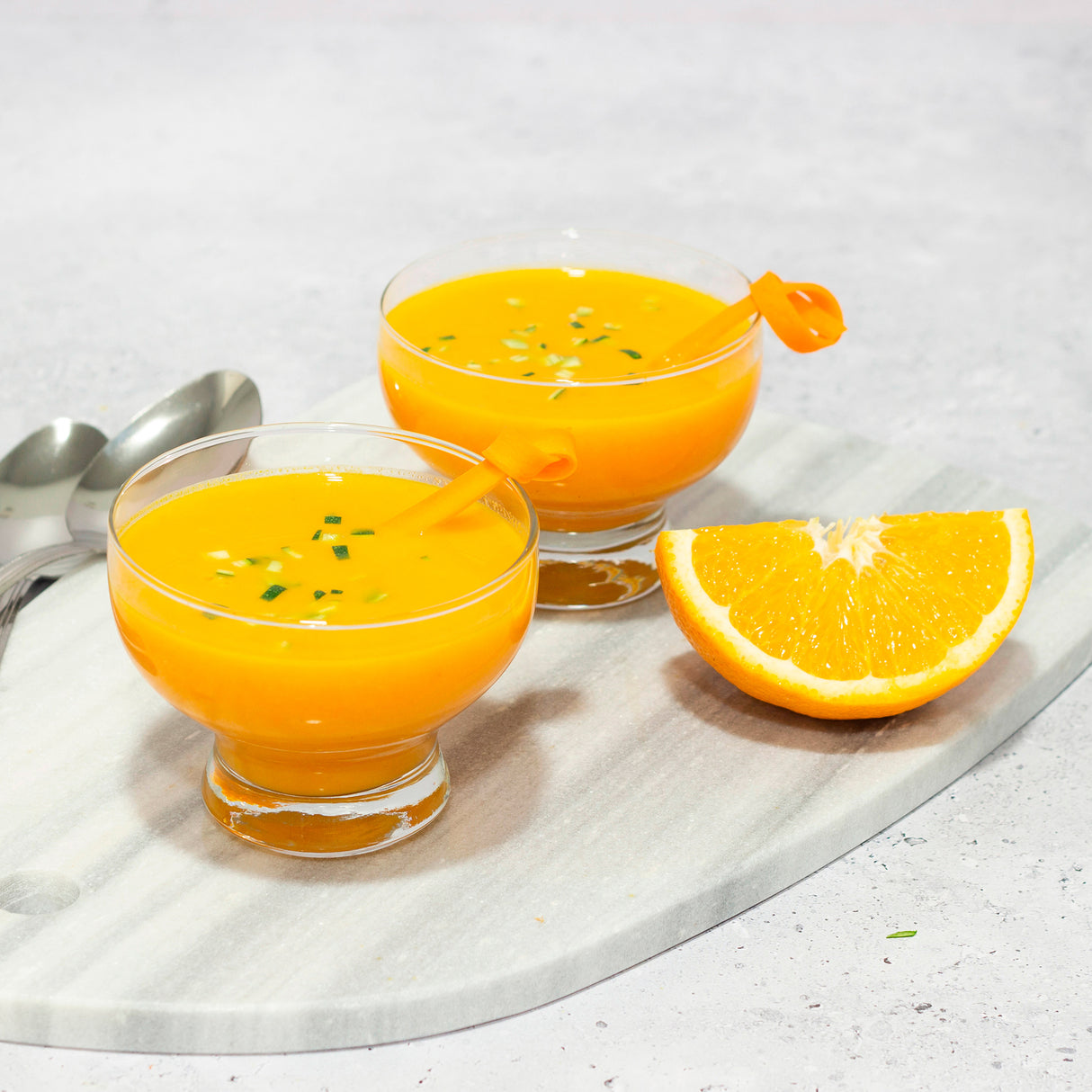 Pack de 6 Cremas Frías de Zanahoria y Naranja, 2400ml