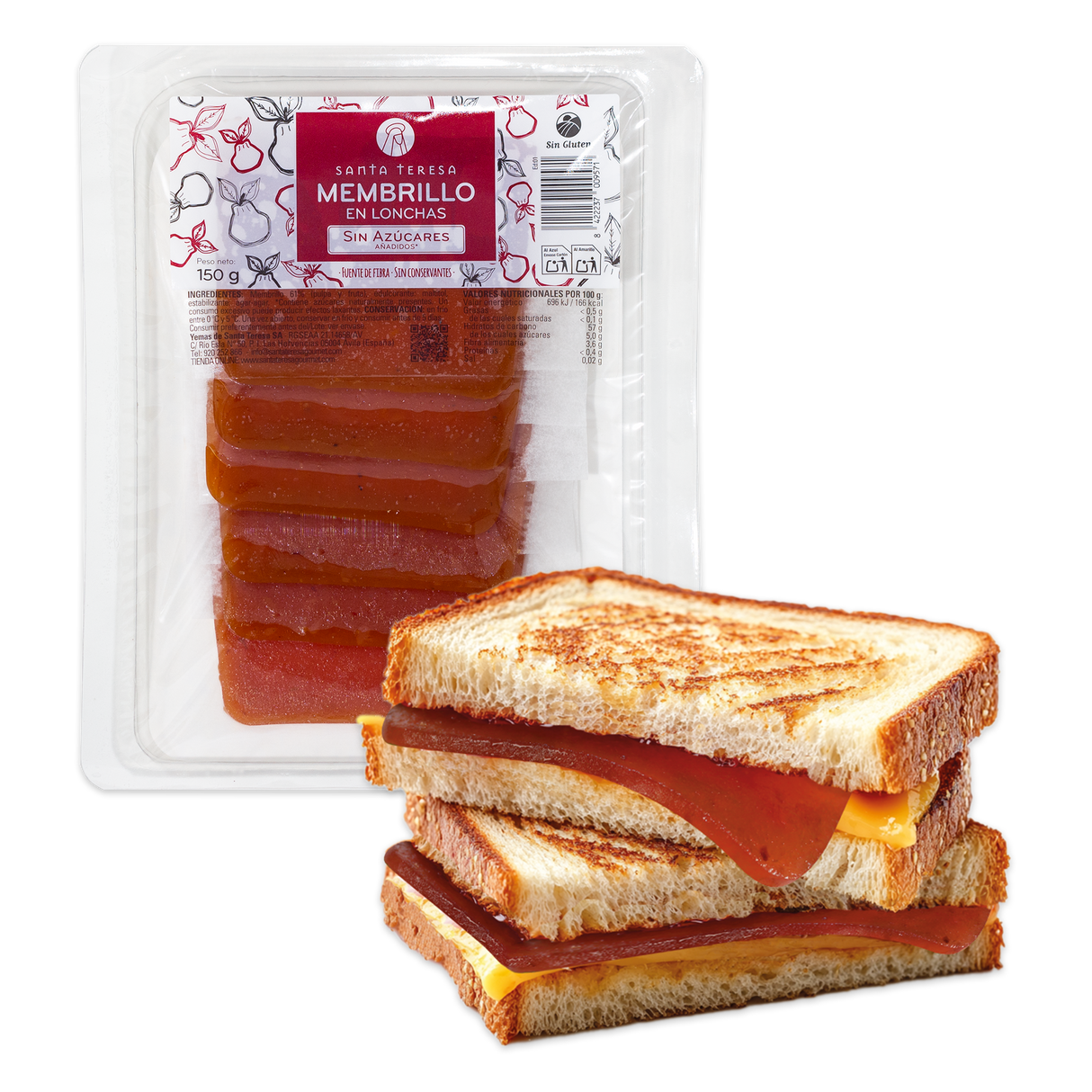 Membrillo loncheado sin azúcar 150g