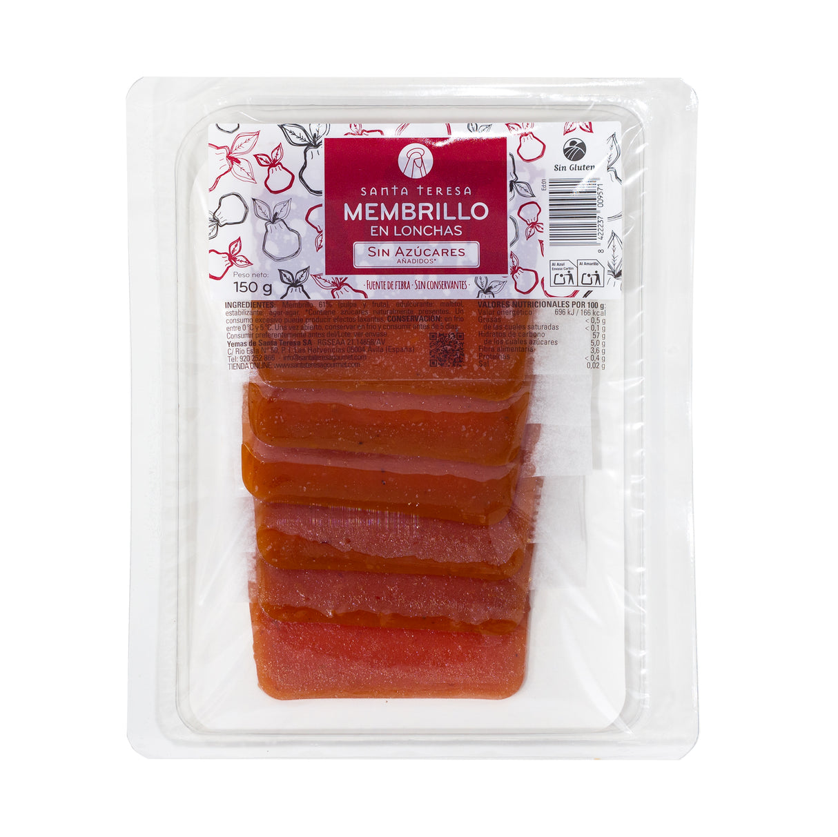 Membrillo loncheado sin azúcar 150g