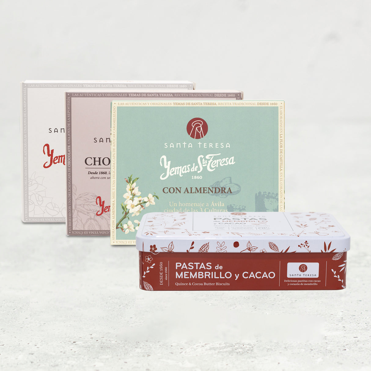 Pack de Yemas Tres Culturas y Lata de Pastas de Cacao