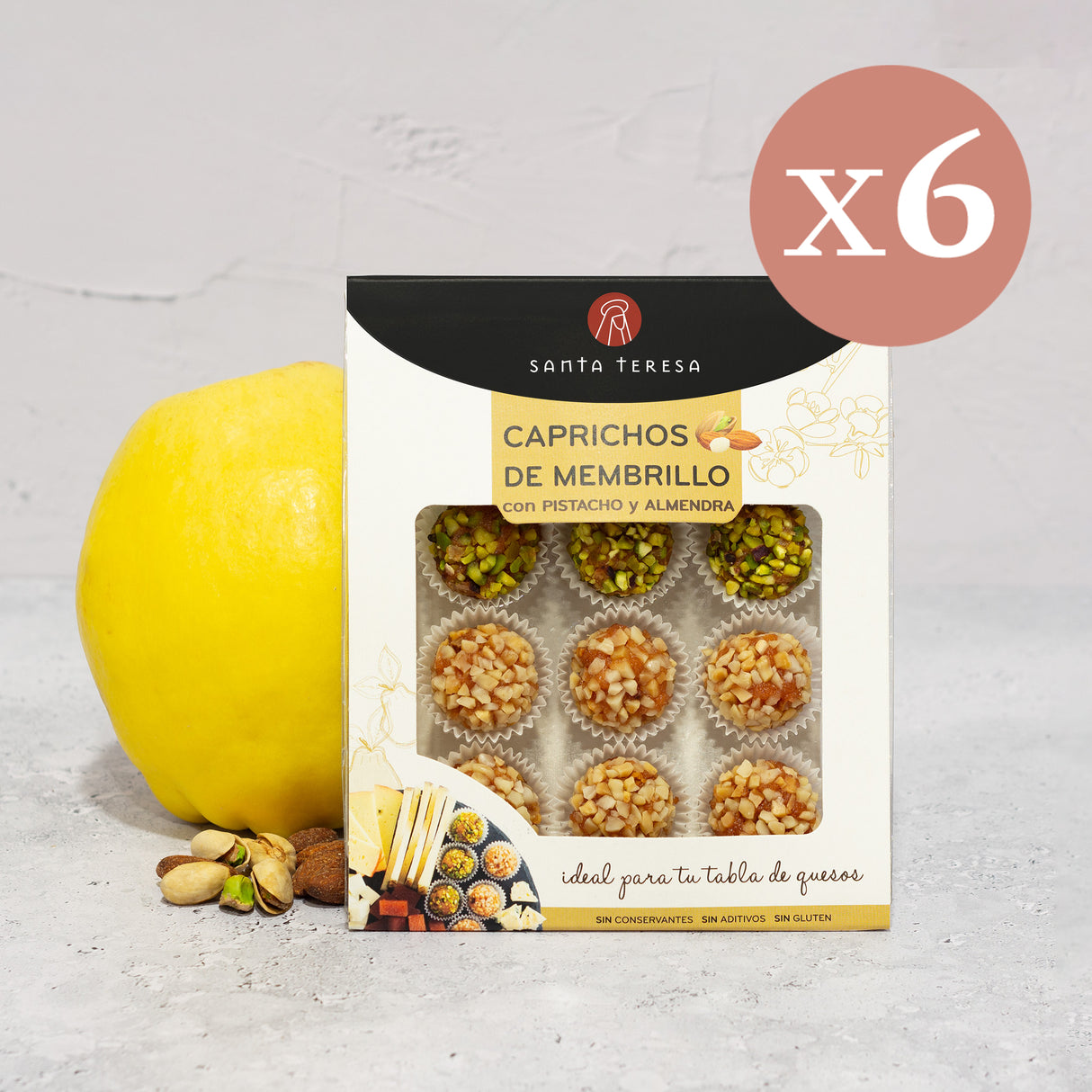 Pack de 6 estuches de Caprichos de Membrillo