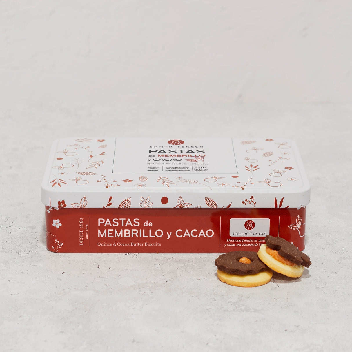 Pack de Pan de Cádiz, Turrón de Yema y Lata de Pastas de Cacao
