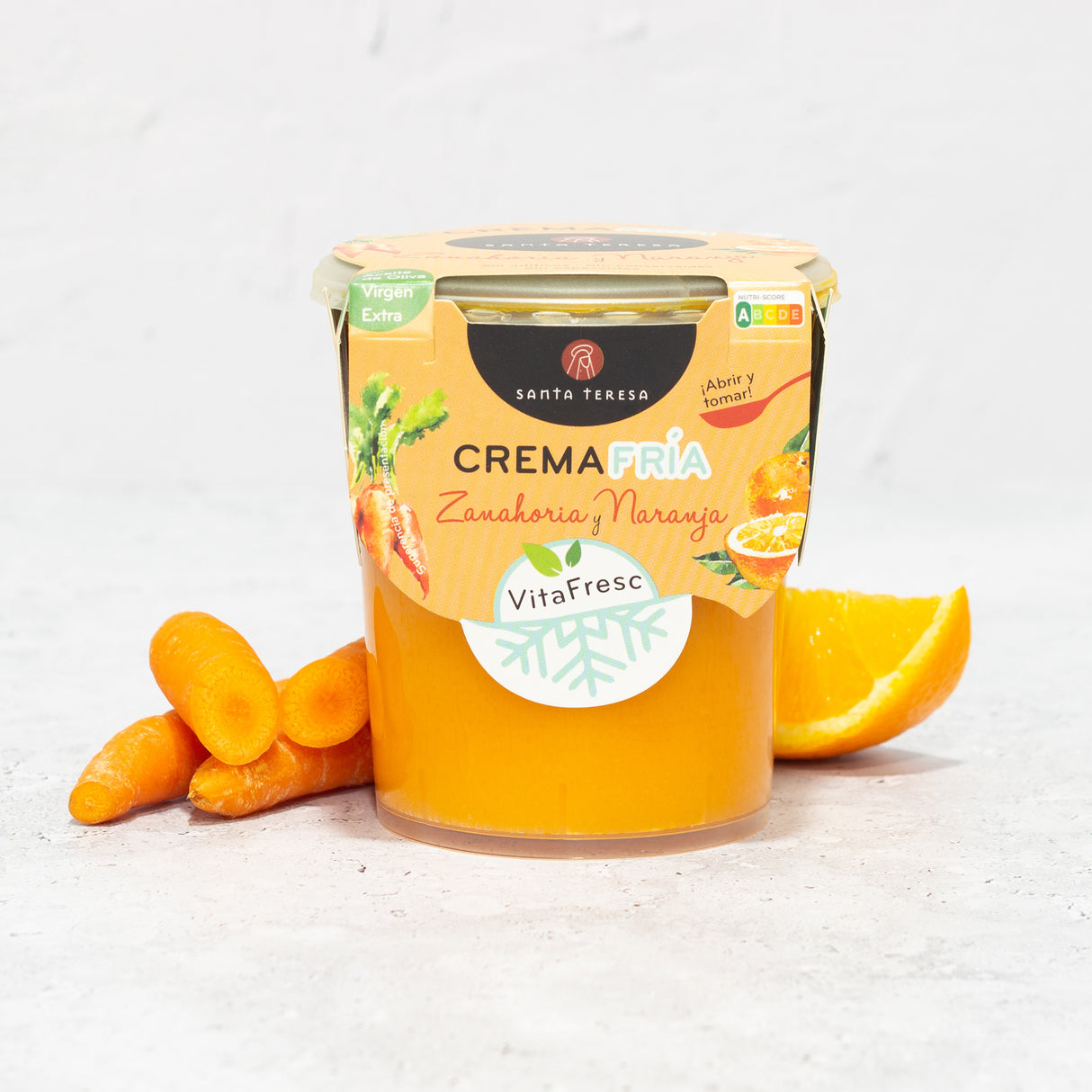 Pack de 6 Cremas Frías de Zanahoria y Naranja, 2400ml