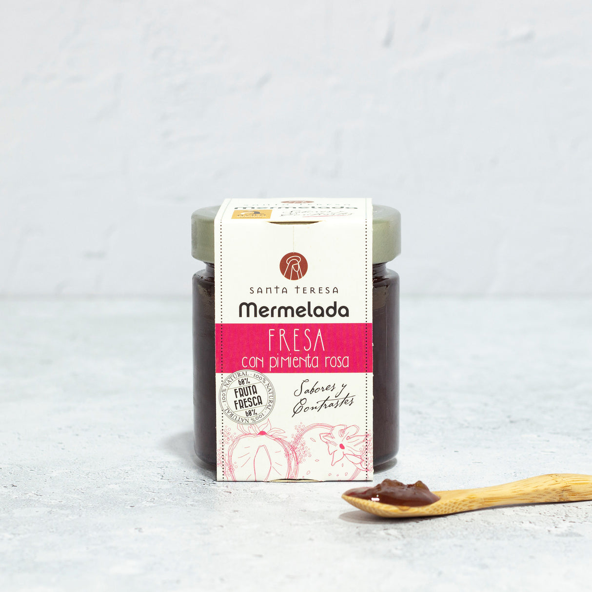 Mermelada de Fresa con Pimienta Rosa 240 g