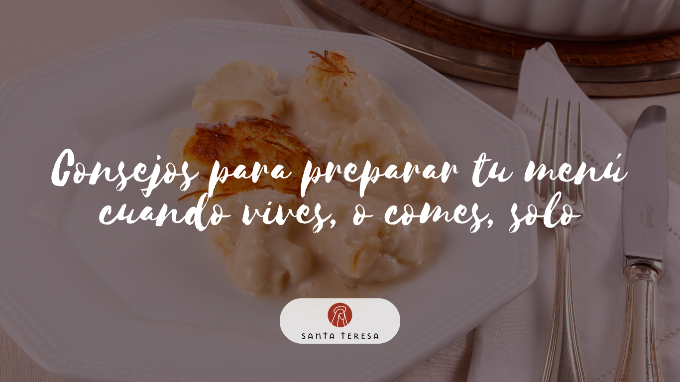 Cómo cocinar para una persona. Consejos para preparar tus menús si vives solo