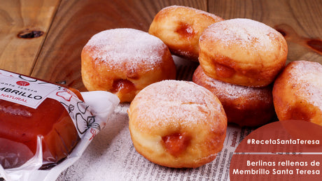 Berlinas rellenas de Membrillo Santa Teresa