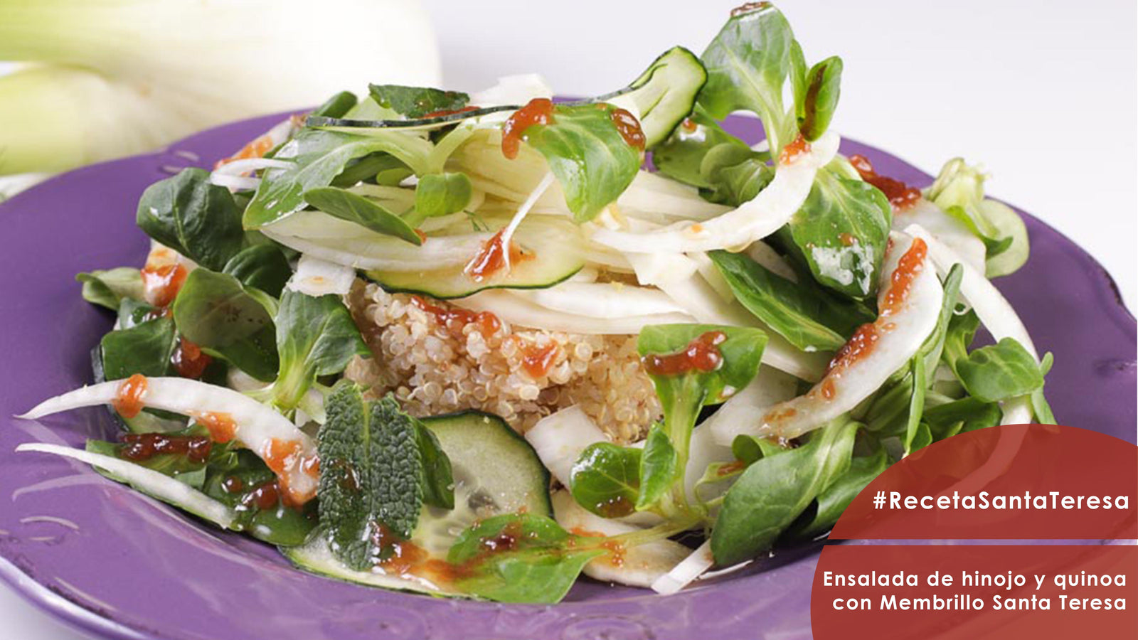 Receta de Ensalada de Hinojo y quinoa con vinagreta de membrillo Santa Teresa