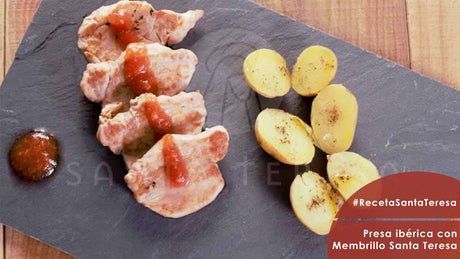 Receta de Presa ibérica con salsa de Membrillo Santa Teresa