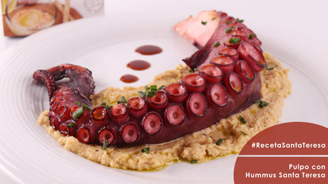 Receta de Pulpo con Hummus Santa Teresa
