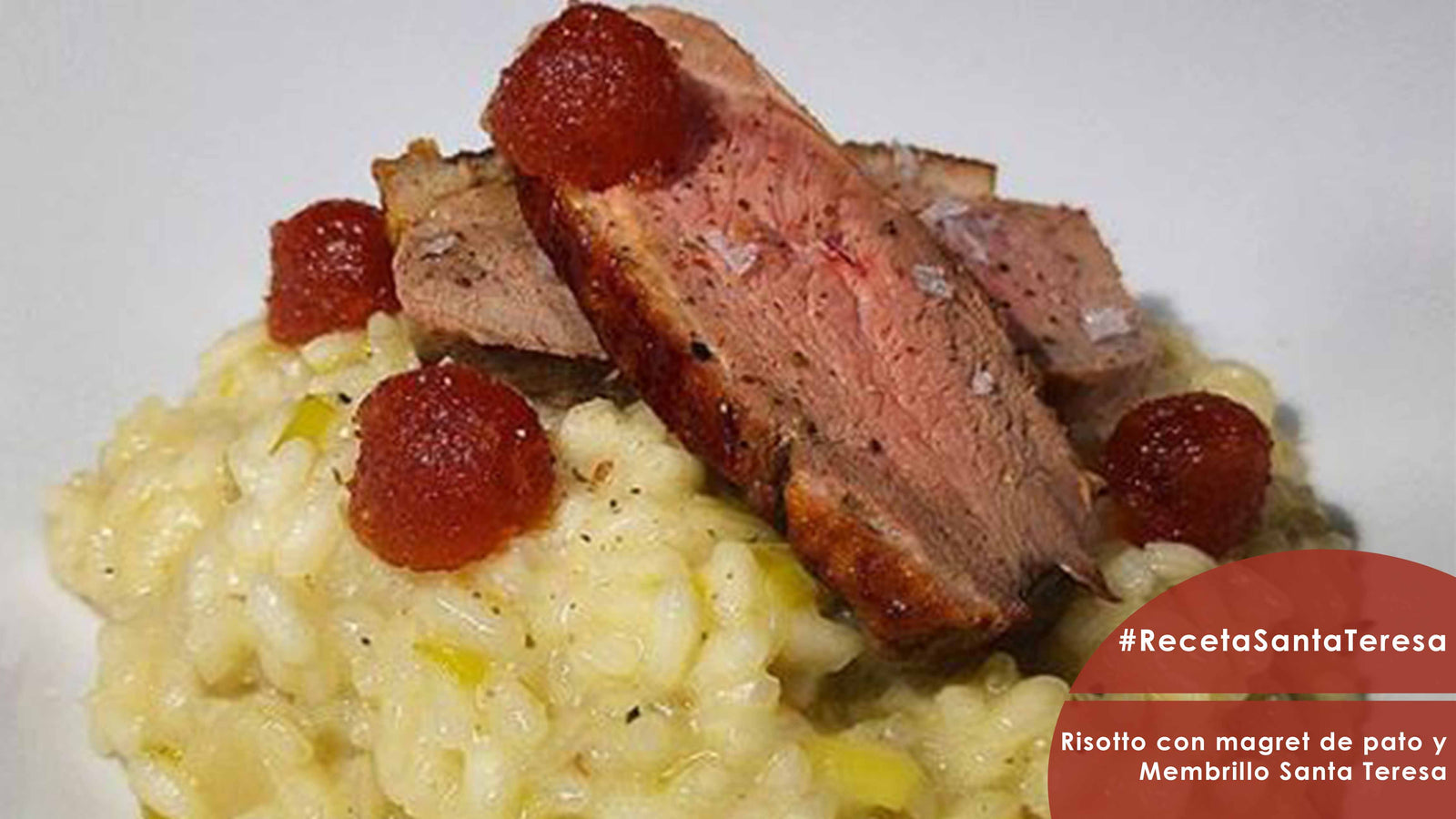 Receta de Risotto con Magret de pato y Membrillo Santa Teresa