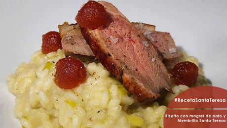 Receta de Risotto con Magret de pato y Membrillo Santa Teresa