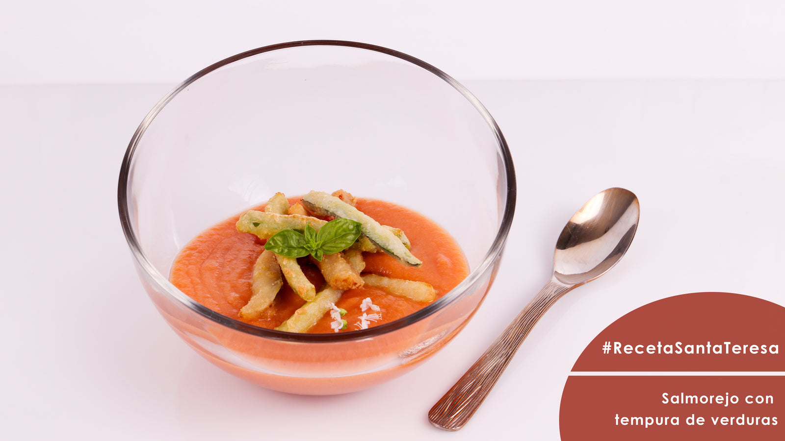 Receta de Salmorejo con Tempura de verduras
