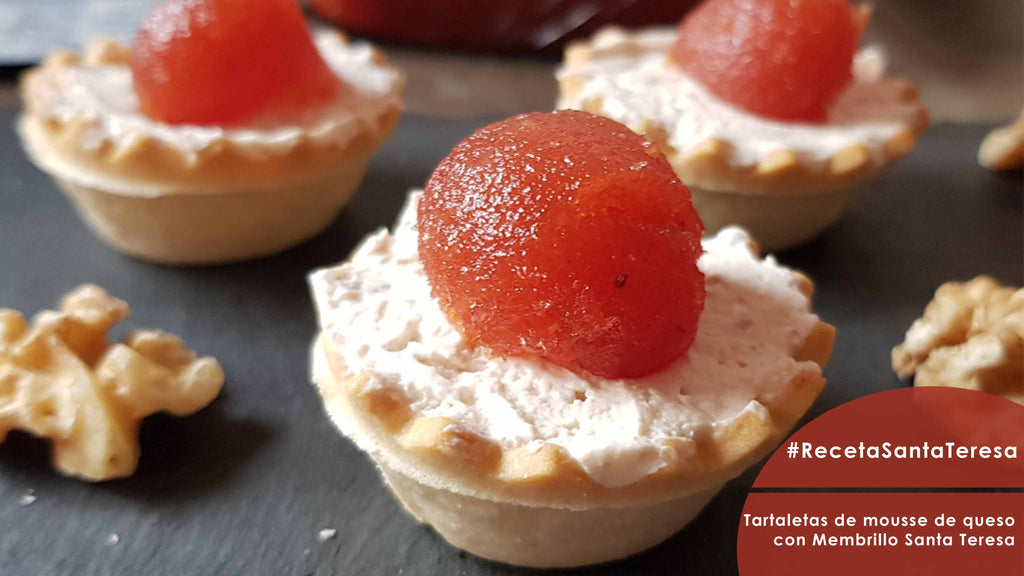 Receta de Tartaletas de mousse de queso con Membrillo Santa Teresa