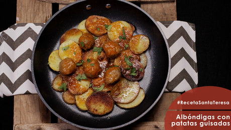 Receta de albóndigas con patatas