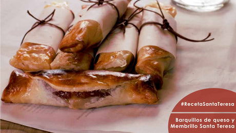 Receta de Barquillos de queso y Membrillo Santa Teresa