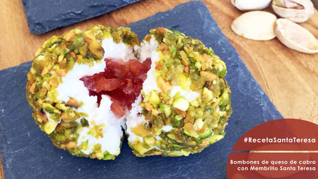 Receta de Bombones de queso de cabra y Membrillo Santa Teresa