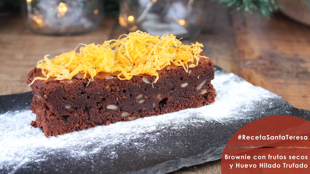 Brownie con Huevo Hilado Trufado