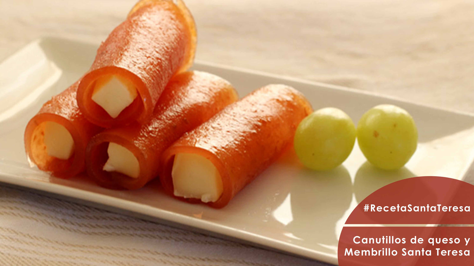 Receta de Canutillos de queso y Membrillo Santa Teresa