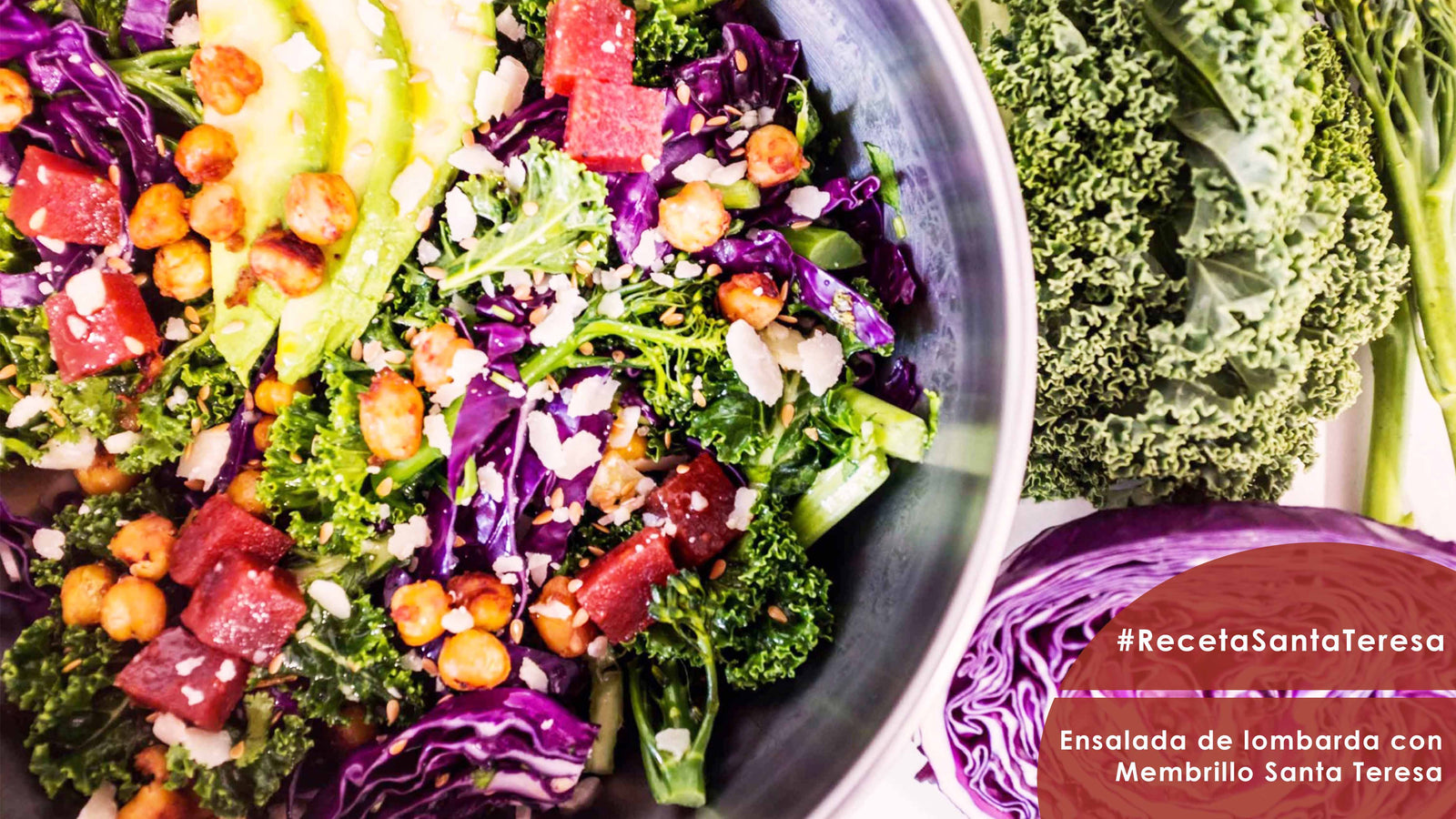 Receta de Ensalada de lombarda y Membrillo Santa Teresa