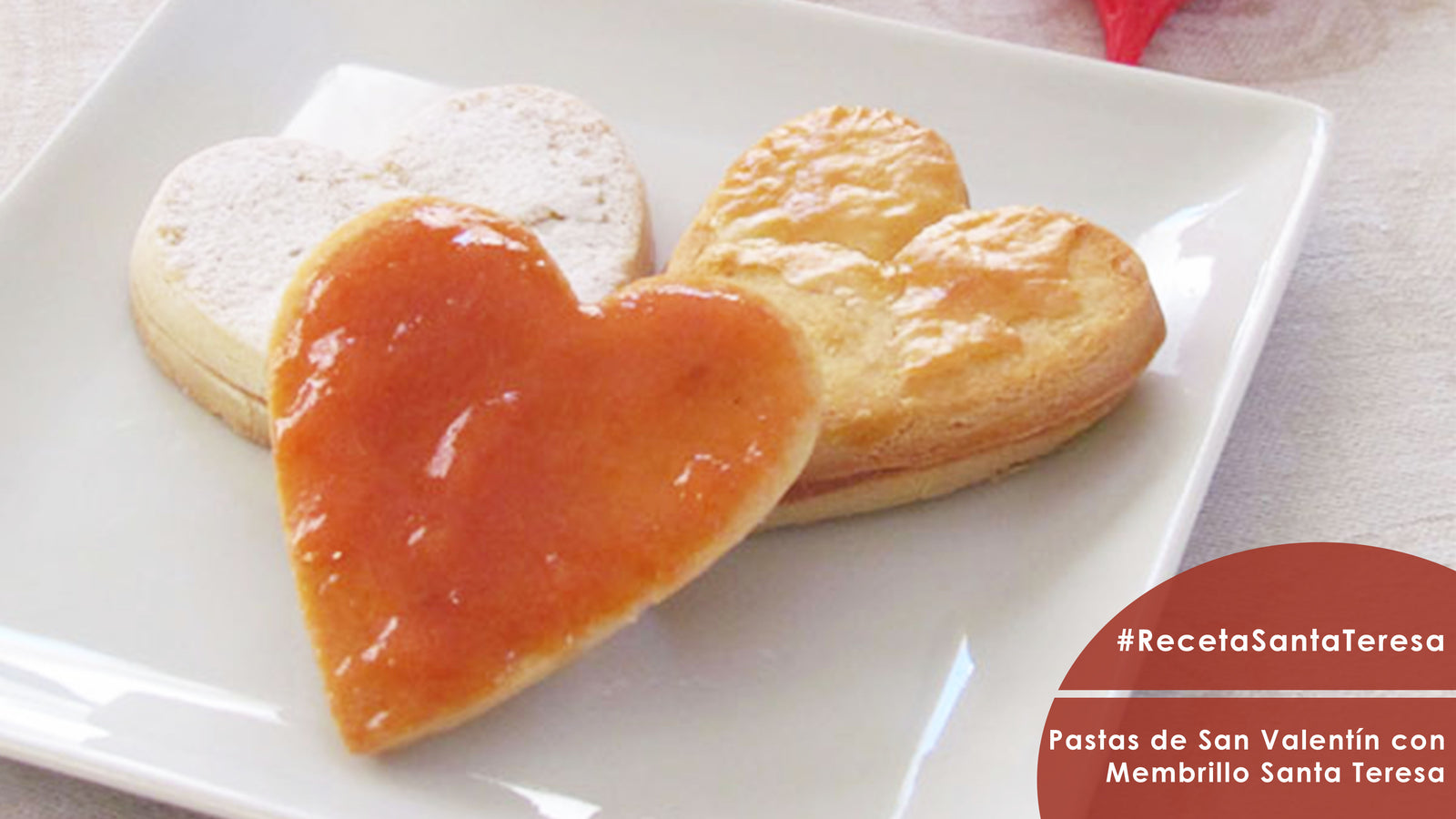 Receta de Pastas de San Valentín con Membrillo Santa Teresa