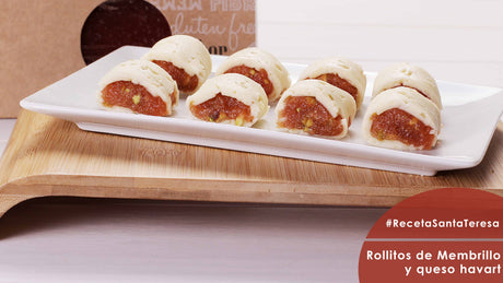 Receta de Rollitos de Membrillo y queso havarti