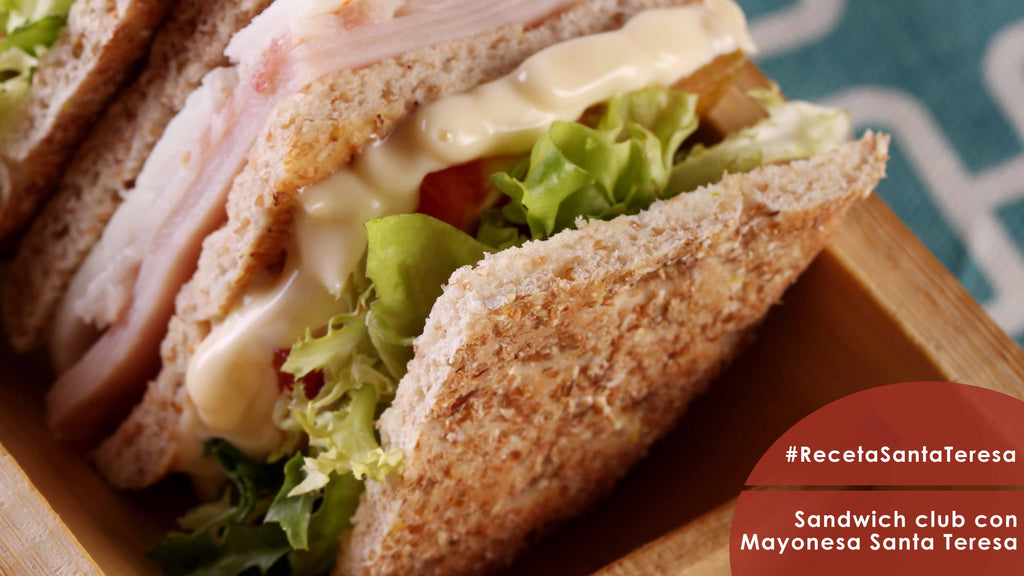 Receta de Sandwich Club con mayonesa Santa Teresa