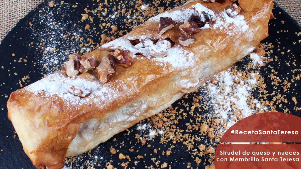 Receta de Strudel de queso y nueces con Membrillo Santa Teresa