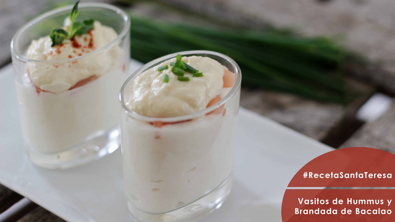 Receta de Hummus y brandada de Bacalao
