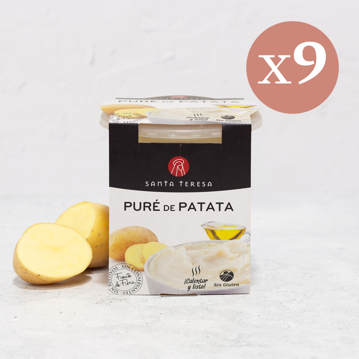 Pack de 9 Puré de Patata 4.185g